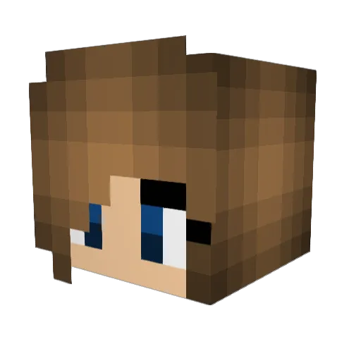 IssaBell Minecraft avatar head, 3D render