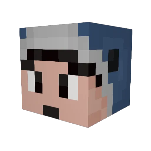 IssaNotorious Minecraft avatar head, 3D render