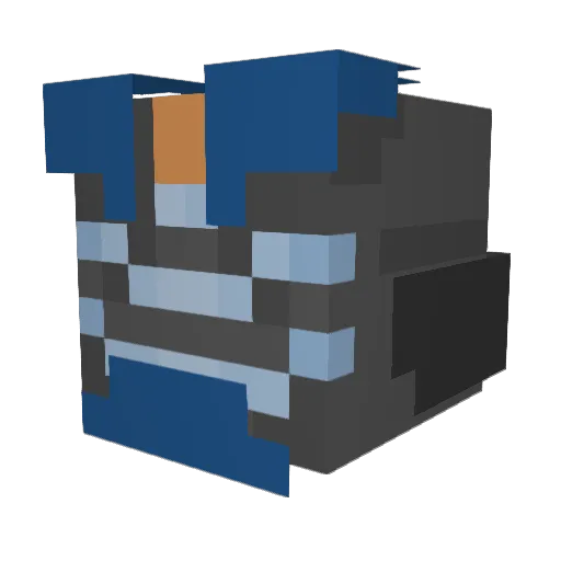 IssacClarke Minecraft avatar head, 3D render