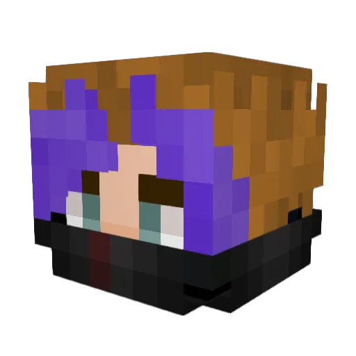 Issah_ Minecraft avatar head, 3D render