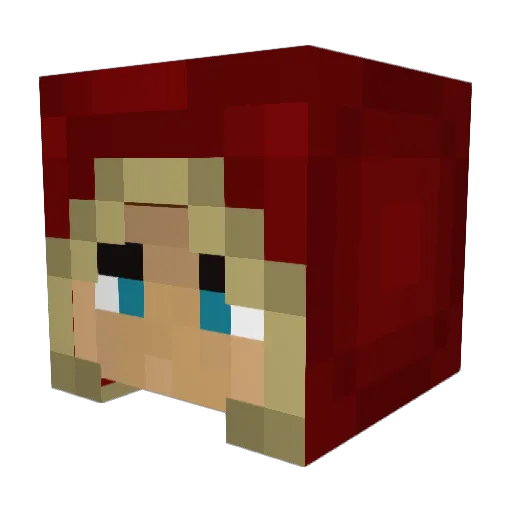 Issander Minecraft avatar head, 3D render