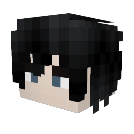Issdarryl Minecraft avatar head, 3D render