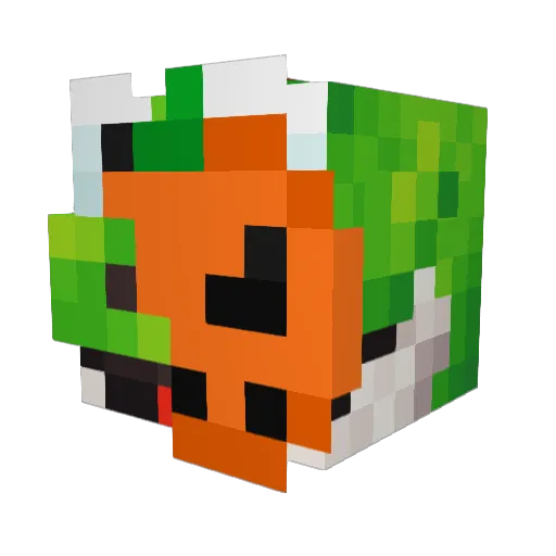IsseWik Minecraft avatar head, 3D render