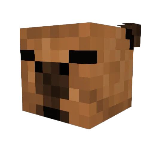 Isshiyu Minecraft avatar head, 3D render