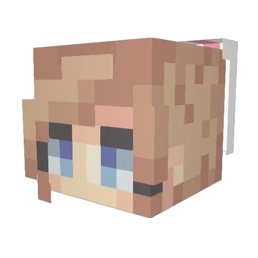 IssiMiner Minecraft avatar head, 3D render