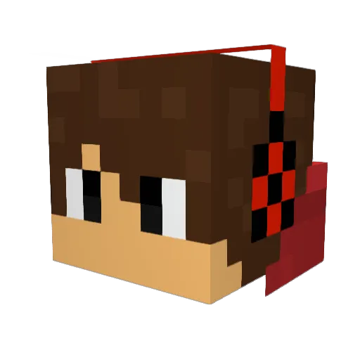 Issiahrocks Minecraft avatar head, 3D render