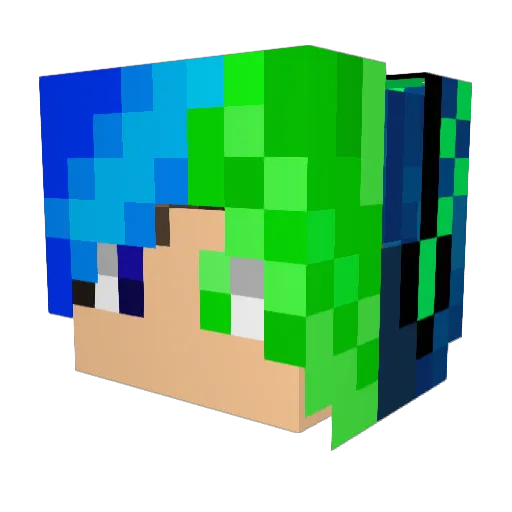 Issiboy11 Minecraft avatar head, 3D render