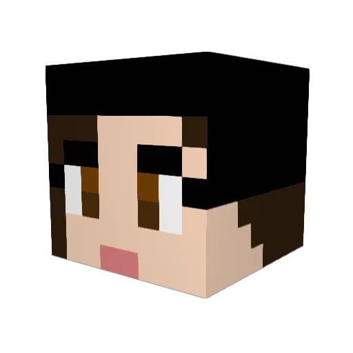 IssieBrown Minecraft avatar head, 3D render