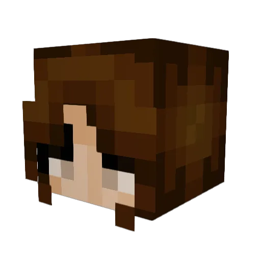 Issiness Minecraft avatar head, 3D render