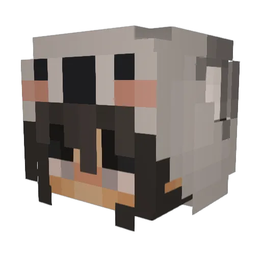 IssueBox19 Minecraft avatar head, 3D render