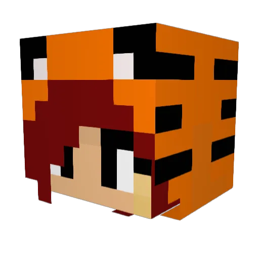 IssyLion1232 Minecraft avatar head, 3D render