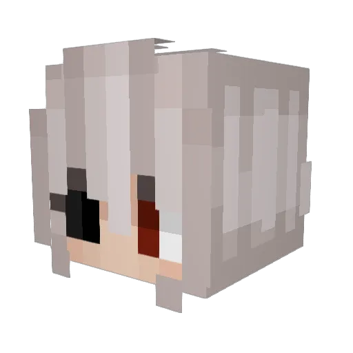 Issy_XOX Minecraft avatar head, 3D render