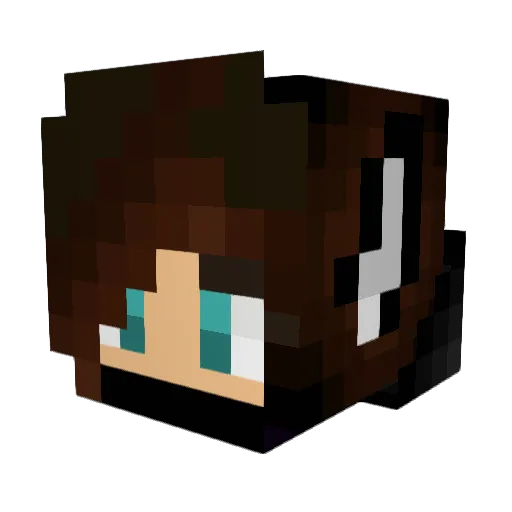 Issydabest Minecraft avatar head, 3D render