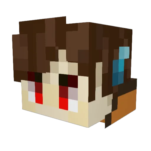 IstChanon Minecraft avatar head, 3D render