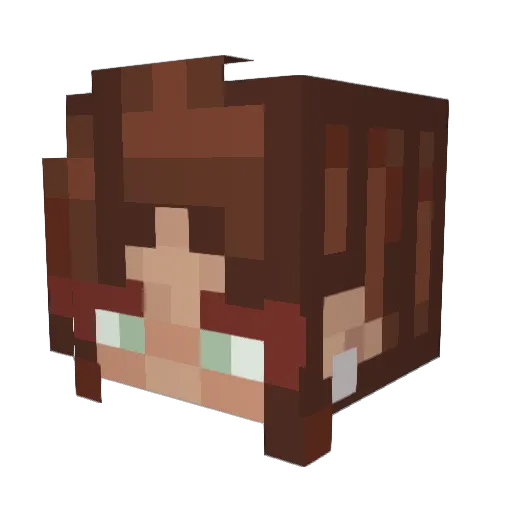 IstMystic_ Minecraft avatar head, 3D render