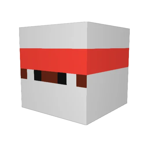 IstUnbekannt Minecraft avatar head, 3D render