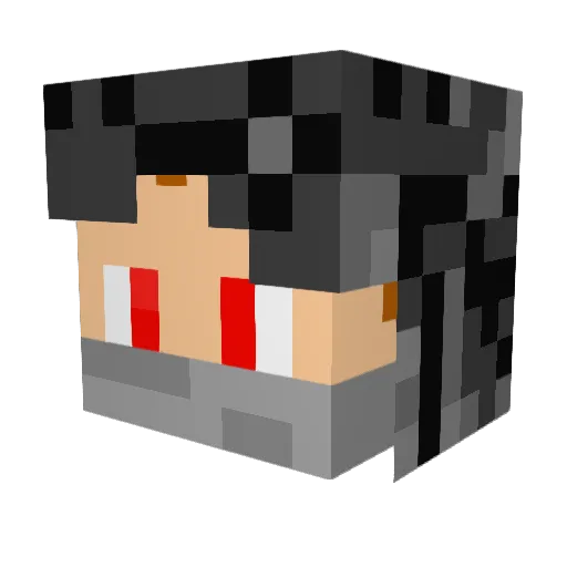 Istar33 Minecraft avatar head, 3D render