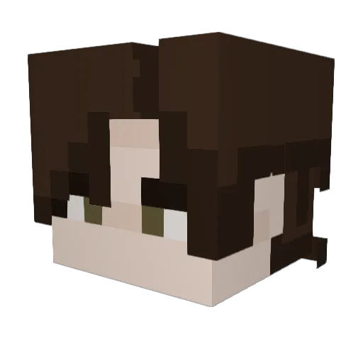 Istaroth0 Minecraft avatar head, 3D render