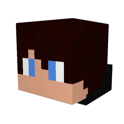Istike69 Minecraft avatar head, 3D render