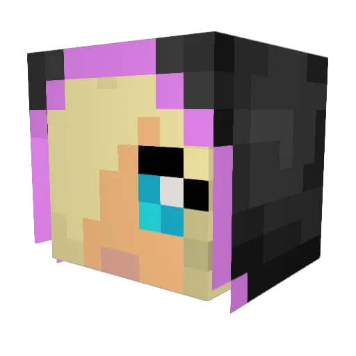 Istra03 Minecraft avatar head, 3D render