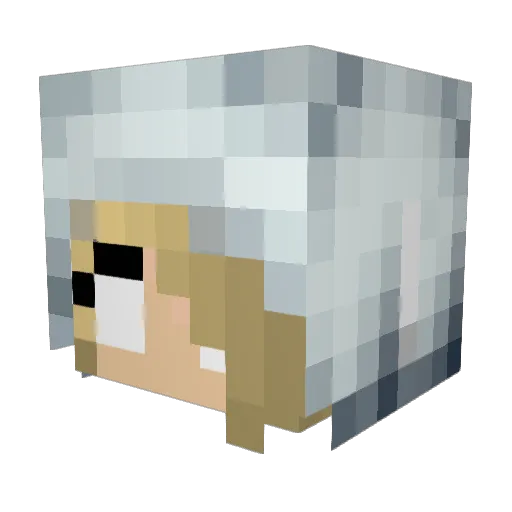 Istvana Minecraft avatar head, 3D render