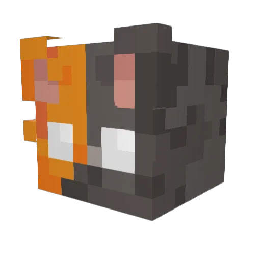 Isuahas Minecraft avatar head, 3D render