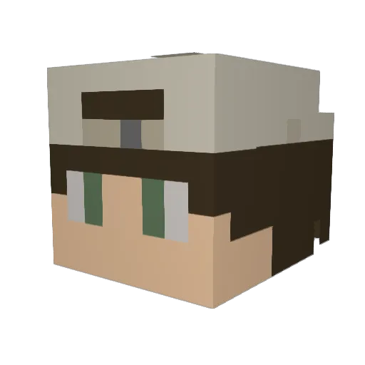 Isuk_Isuk Minecraft avatar head, 3D render