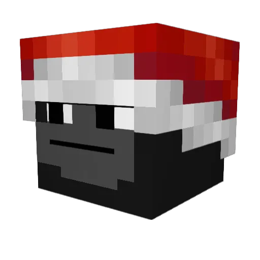 Isxxxsh Minecraft avatar head, 3D render