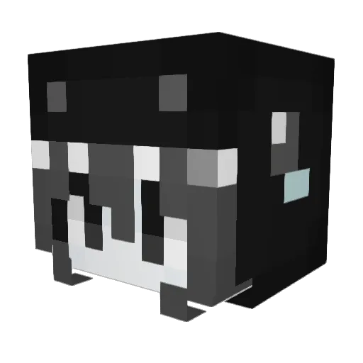 Isxzx Minecraft avatar head, 3D render