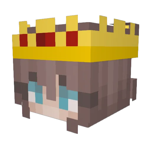 Isy25 Minecraft avatar head, 3D render