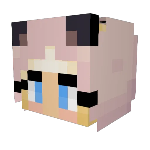 Isy_Cheesy Minecraft avatar head, 3D render