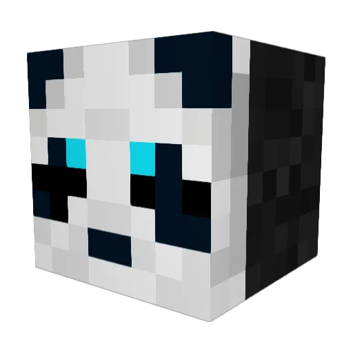 Iszapfe Minecraft avatar head, 3D render
