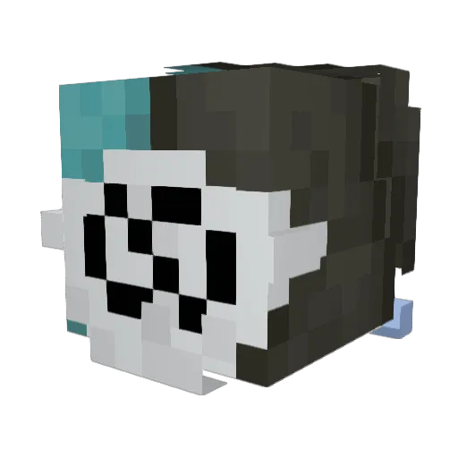 It0w0 Minecraft avatar head, 3D render