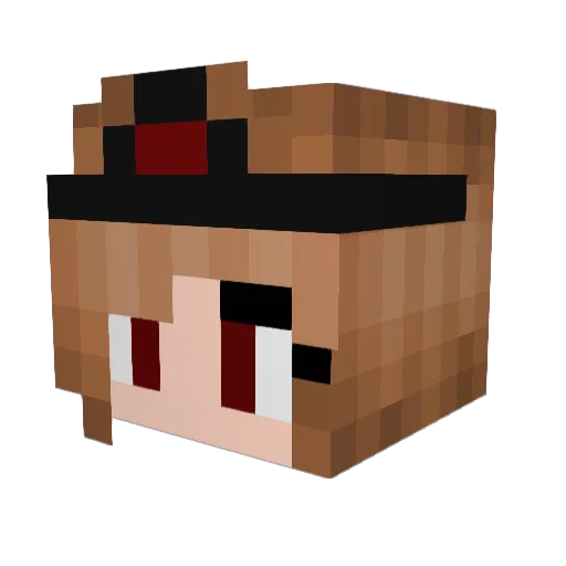 It4yx Minecraft avatar head, 3D render