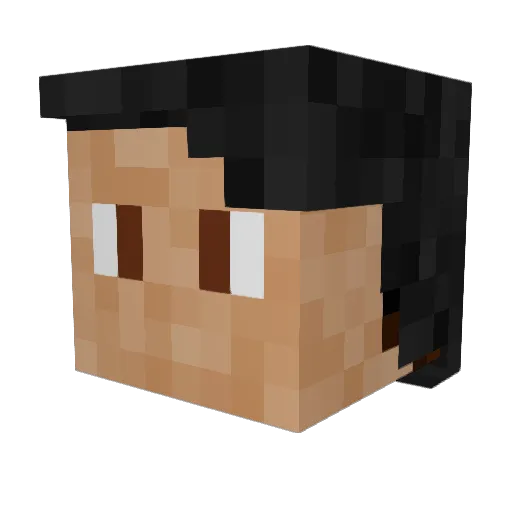 It5M3 Minecraft avatar head, 3D render