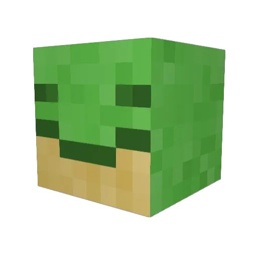 ItBeMasters Minecraft avatar head, 3D render