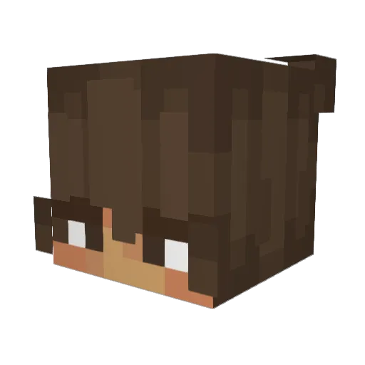 ItBonePile Minecraft avatar head, 3D render