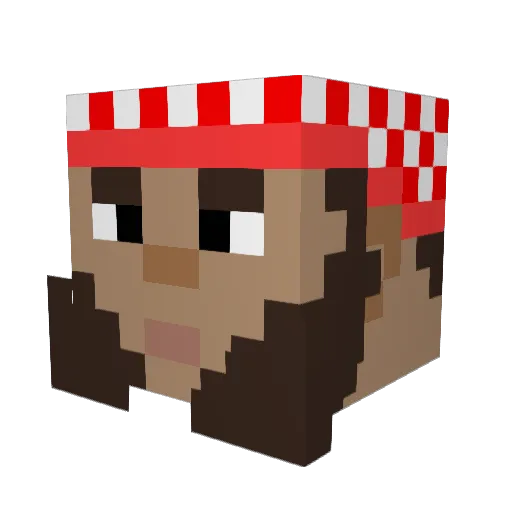 ItGamerDoc Minecraft avatar head, 3D render