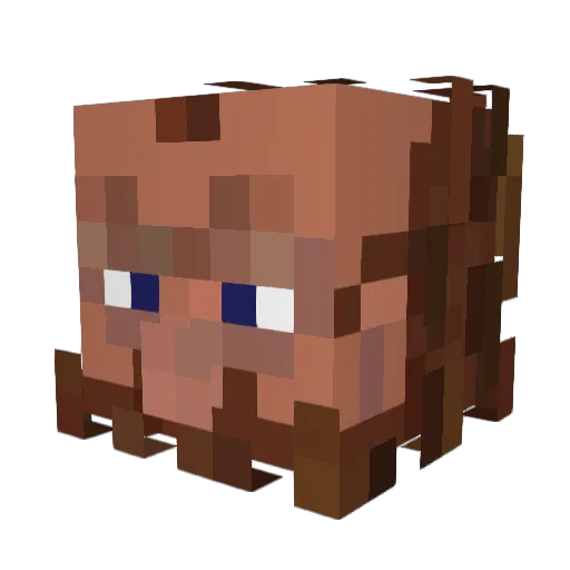ItHasTeeth Minecraft avatar head, 3D render