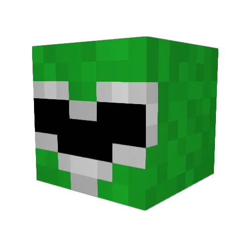 ItIsFood Minecraft avatar head, 3D render