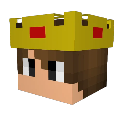 ItIsKing26 Minecraft avatar head, 3D render