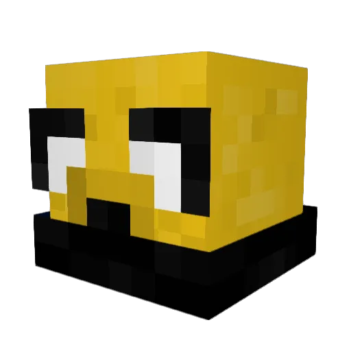 ItIsPeachyx Minecraft avatar head, 3D render