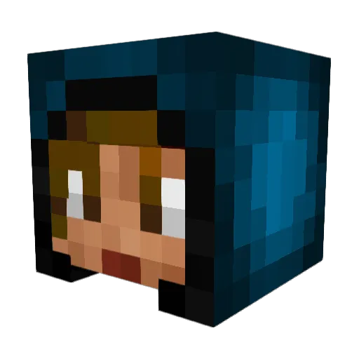 ItIsRye Minecraft avatar head, 3D render