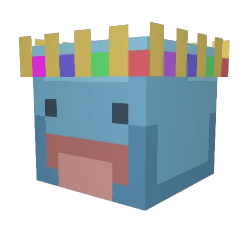 ItIsZak Minecraft avatar head, 3D render