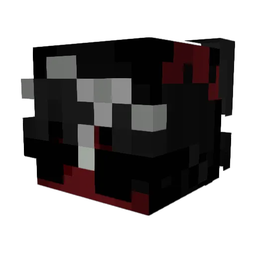 ItRvinr Minecraft avatar head, 3D render