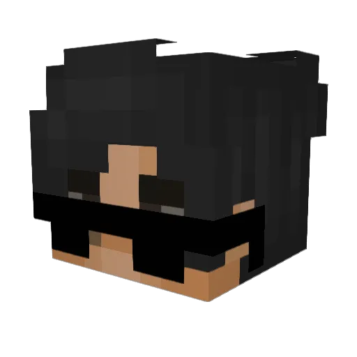 ItSelios Minecraft avatar head, 3D render