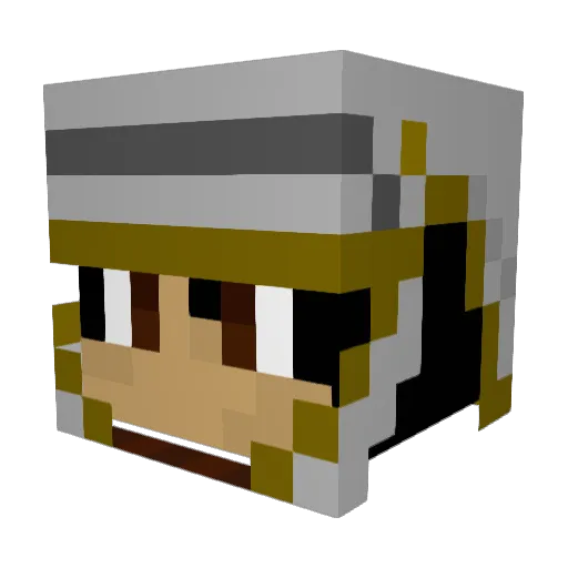 ItSlinkyDuck Minecraft avatar head, 3D render