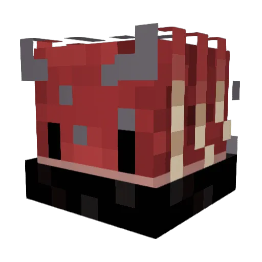 ItStrider Minecraft avatar head, 3D render