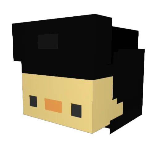 ItWasMichaelJson Minecraft avatar head, 3D render