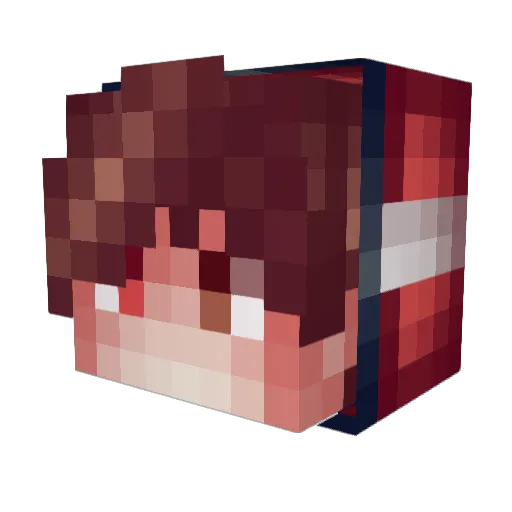 ItZVistcorNePvP Minecraft avatar head, 3D render